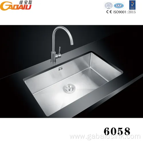 SUS304 Stainless Steel Single Bowl Handmade Kitchen Sink